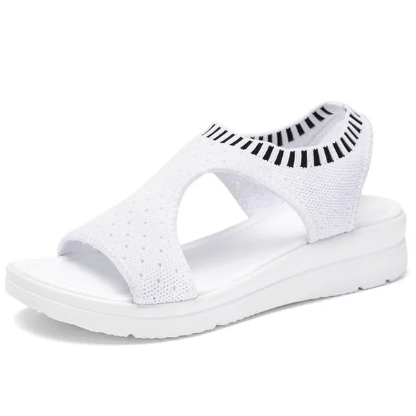 Summer Sandals Flat Platform Shoes Strap Ank Youth Girls Sandal Casual Walking Sneakers