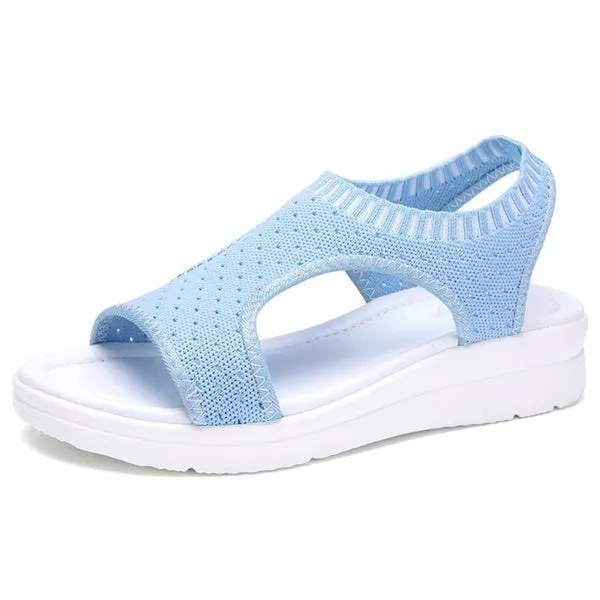 Summer Sandals Flat Platform Shoes Strap Ank Youth Girls Sandal Casual Walking Sneakers