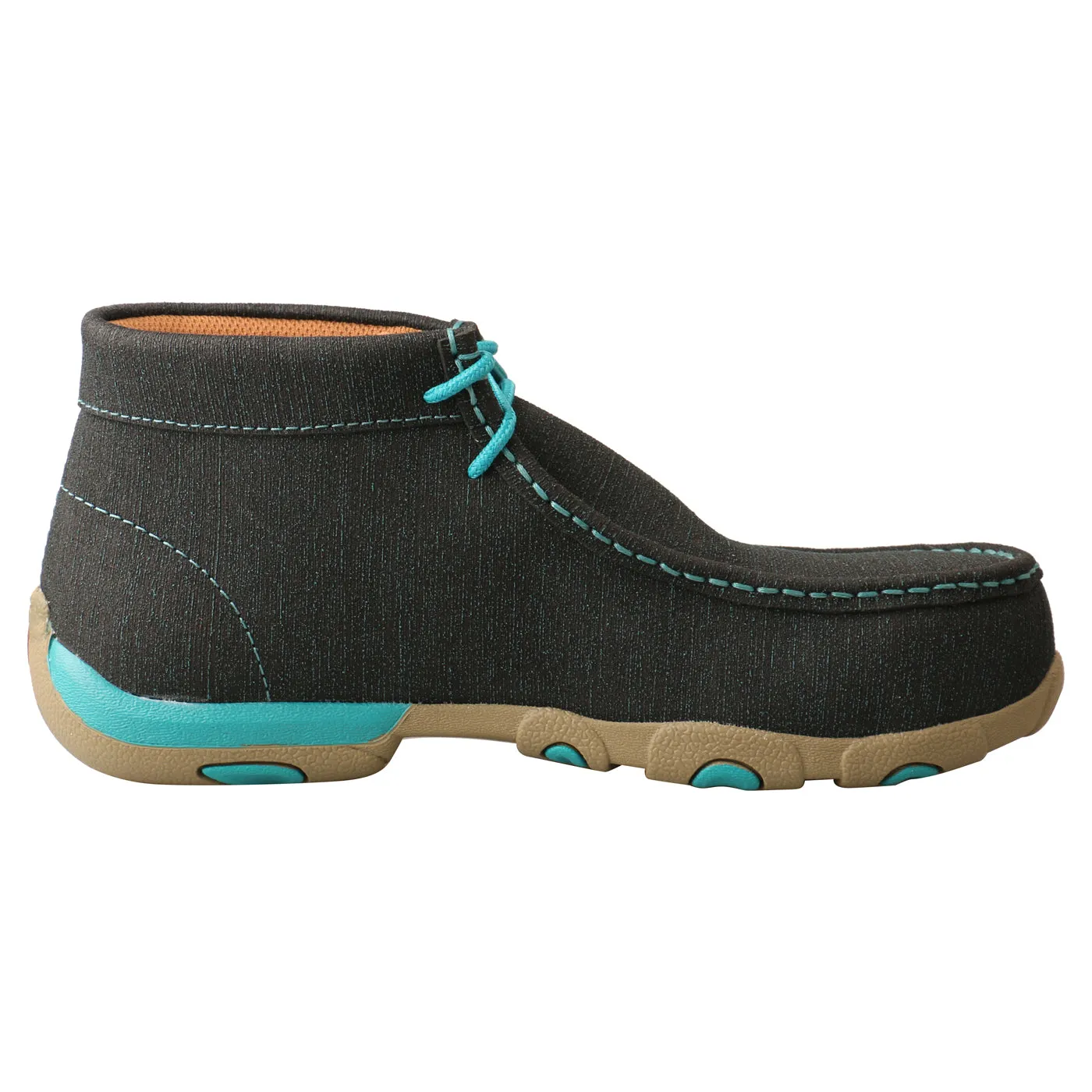 Twisted X Women's Work Chukka Driving Moc-Dark Teal/Turquoise