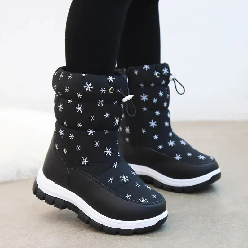 Warm And Waterproof - Non - Slip Snow Boots For Girls And Women