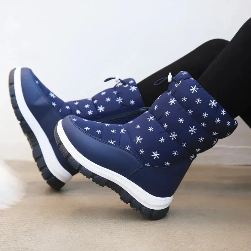 Warm And Waterproof - Non - Slip Snow Boots For Girls And Women