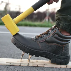 Wear-Resisting Work Safety Boots – Anti-Smash, Anti-Puncture Work Sneakers, Waterproof Boots, Indestructible Protective Work Boots for Men