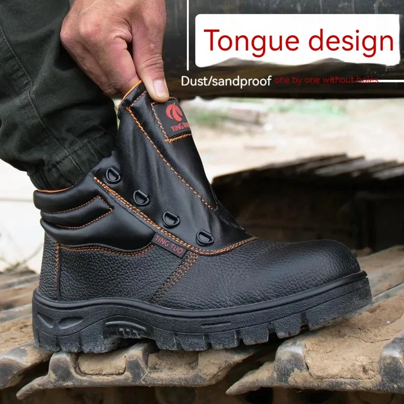 Wear-Resisting Work Safety Boots – Anti-Smash, Anti-Puncture Work Sneakers, Waterproof Boots, Indestructible Protective Work Boots for Men