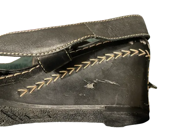 What's What Aerosoles Brown Wedge Sandals
