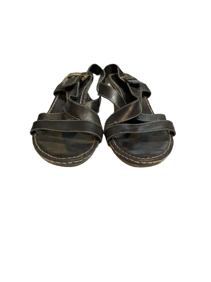 What's What Aerosoles Brown Wedge Sandals