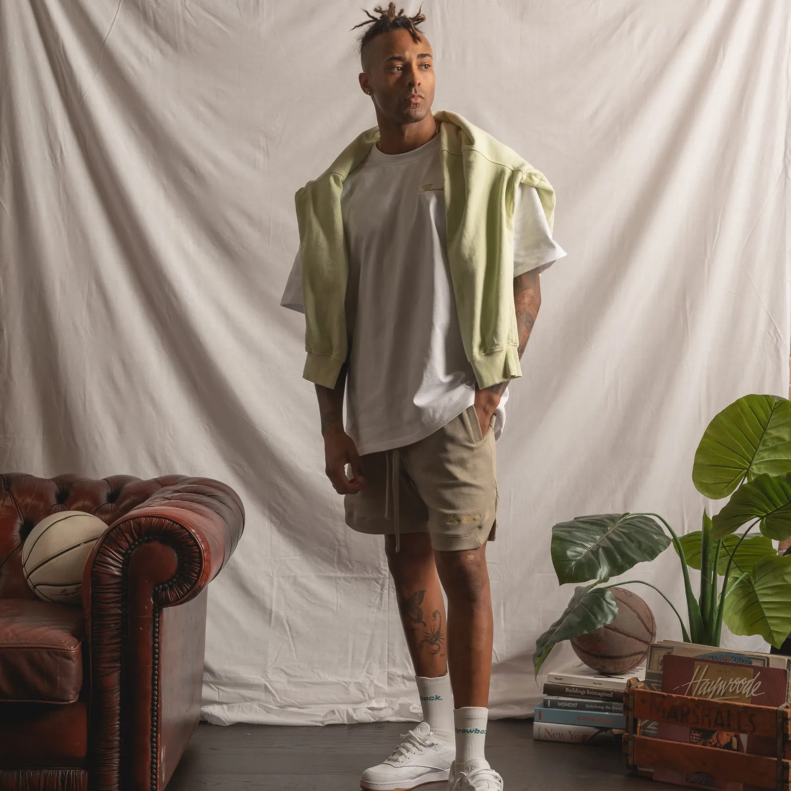 Winter Script '23 Heavyweight Basketball Shorts - Eucalyptus