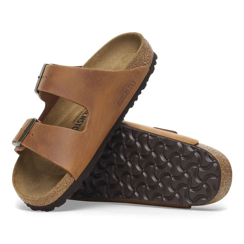 WOMEN'S BIRKENSTOCK ARIZONA OILED LEATHER | COGNAC