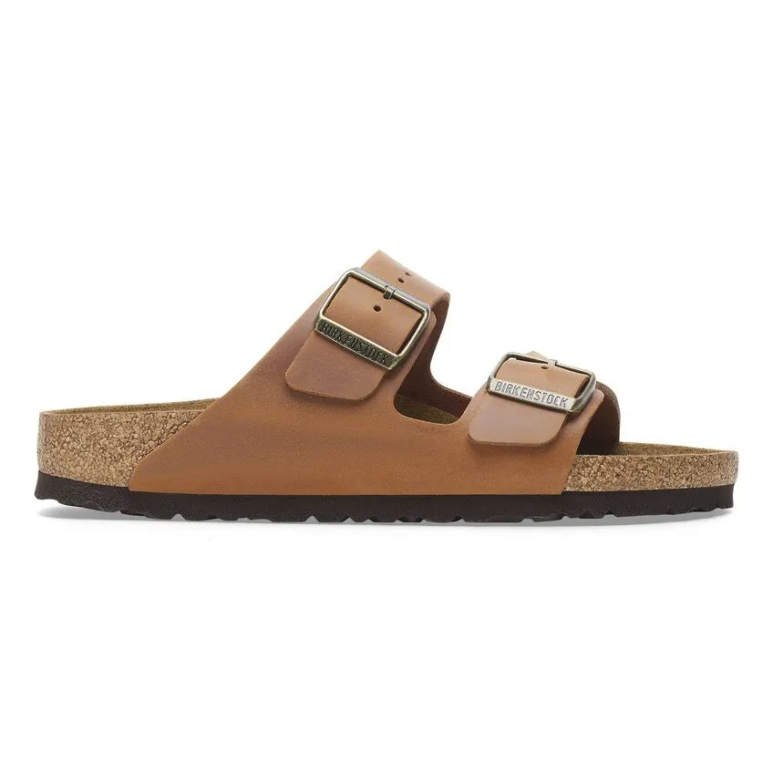 WOMEN'S BIRKENSTOCK ARIZONA OILED LEATHER | COGNAC
