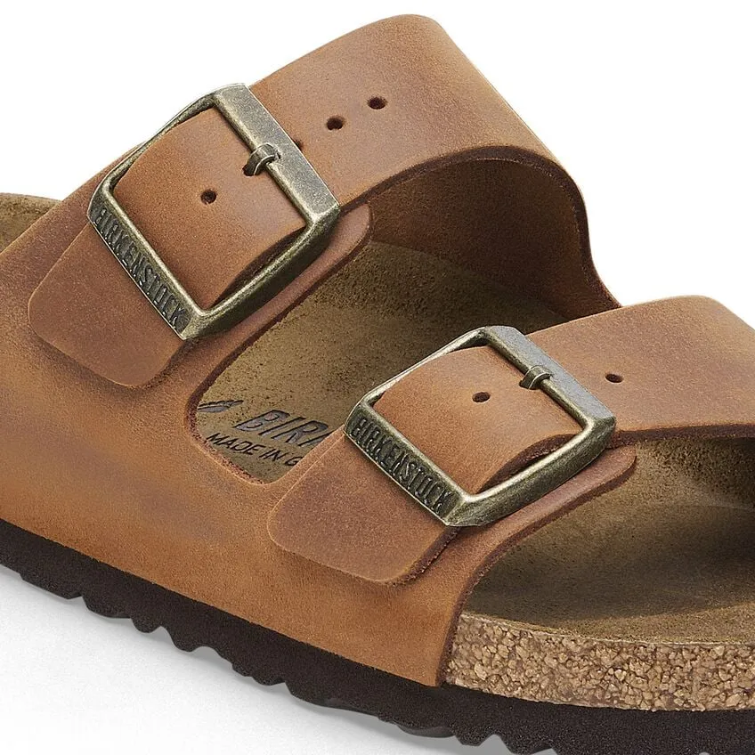 WOMEN'S BIRKENSTOCK ARIZONA OILED LEATHER | COGNAC
