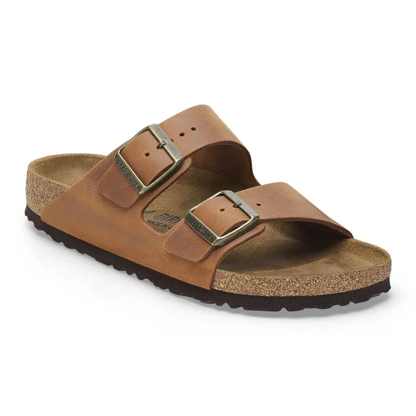 WOMEN'S BIRKENSTOCK ARIZONA OILED LEATHER | COGNAC